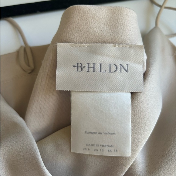 Stunning Champaign Long Satin Dress 🌟 - Picture 5 of 5